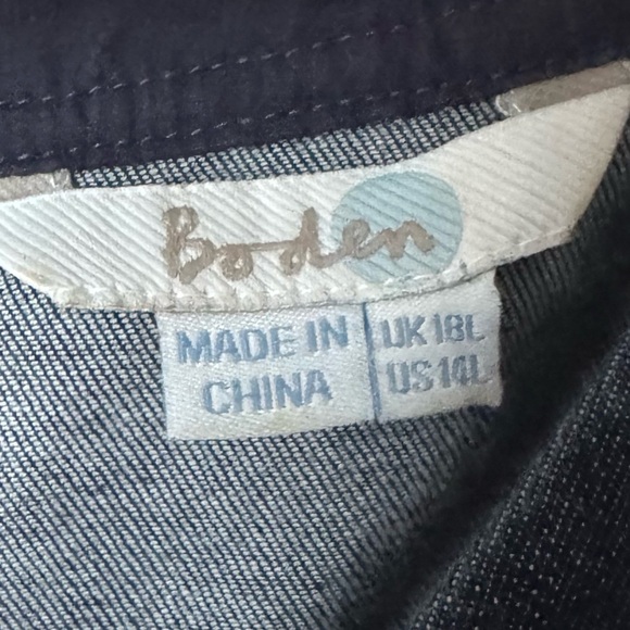 Boden Rhea Denim Midi Dress size 14L - Picture 6 of 12